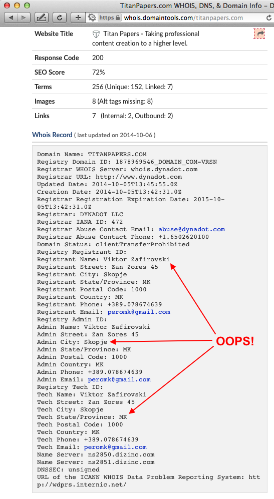 TitanPapers.com whois Viktor Zafirovski