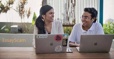 Student working on assignments in India